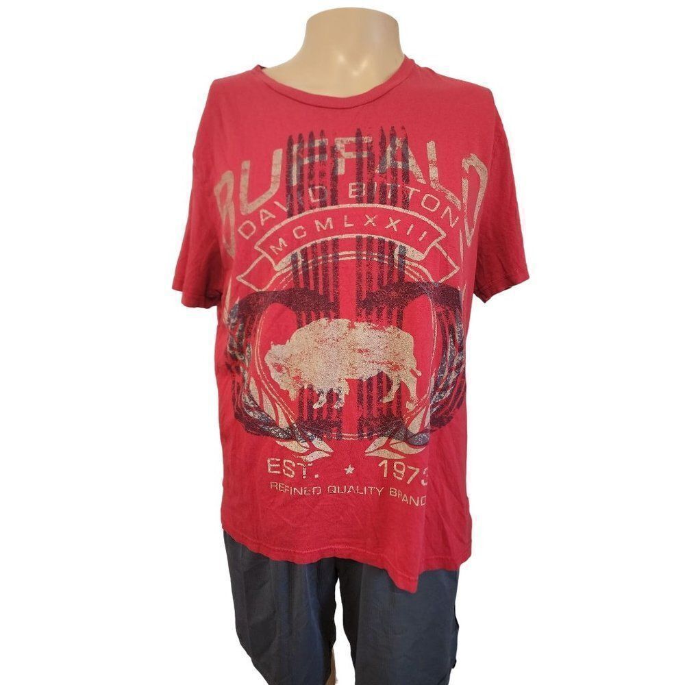 Buffalo David Bitton Red T-Shirt Large